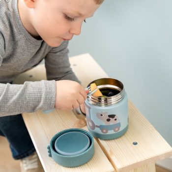 Done by Deer hőtartó ételtartó 300 ml, Tiny Farm, kék