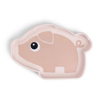 Done by Deer Szilikon tapadós tányér, Pigee, púder