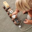 Kid's Concept fa vonat építő blokkokkal