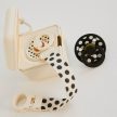 BIBS Studio Polka ajándékcsomag - krémfehér/fekete