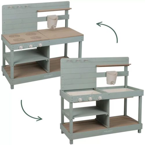 Little Dutch fa kerti gyerek konyha