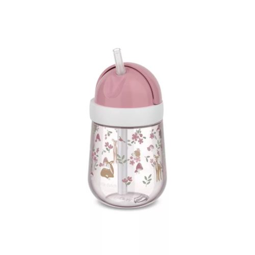 Little Dutch szívószálas pohár 300 ml - fairy garden