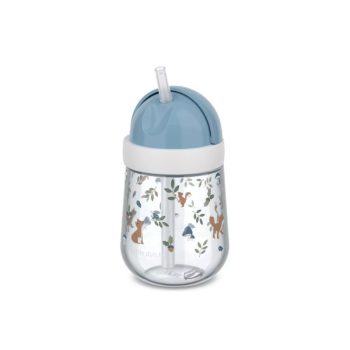 Little Dutch szívószálas pohár 300 ml - forest friends