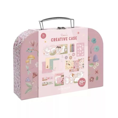 Little Dutch kreatív készlet bőröndben - Rosa Fairy Garden