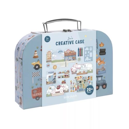 Little Dutch kreatív készlet bőröndben - Jim járművei