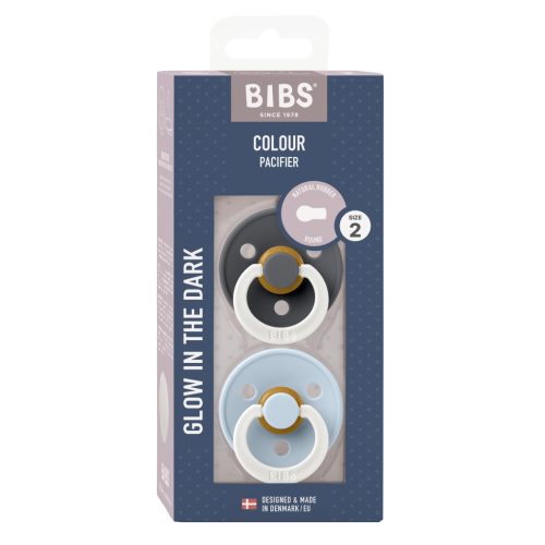 BIBS Colour - esti grafit/esti pasztellkék (2 db)
