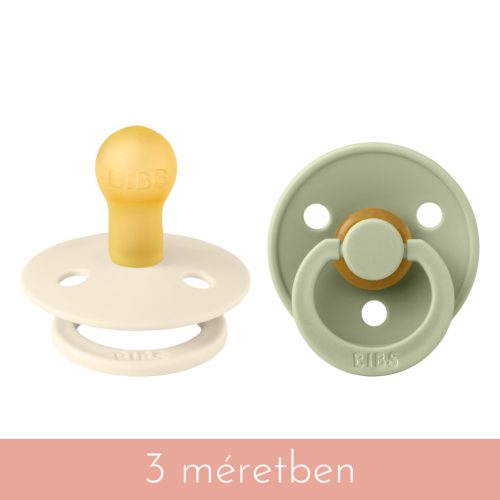 BIBS Colour - krémfehér/zsálya (2 db)