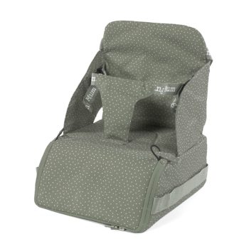 Hordozható textil székmagasító - Pöttyös (Oliva)