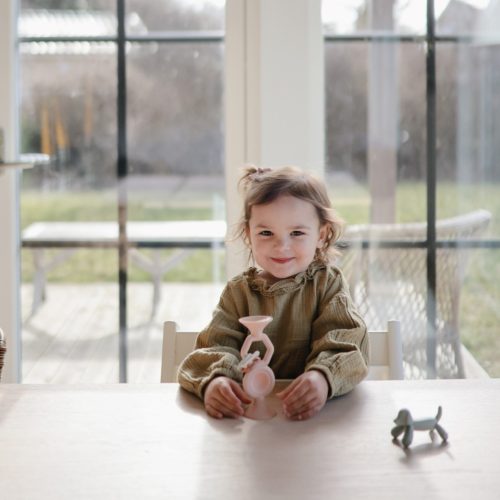 Tapadókorongos HexaPop játék - púderrózsaszín