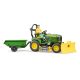 John Deere X949 kerti traktor és traktorvezető figura - Bruder 62104