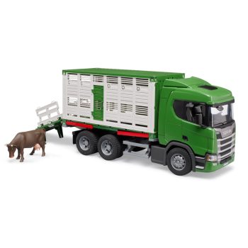 Scania állatszállító tehénfigurával - Bruder 3548