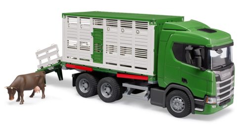 Scania állatszállító tehénfigurával - Bruder 3548