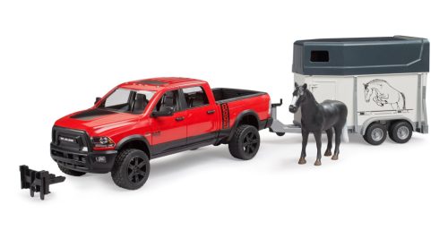 Terepkocsi - RAM 2500, lószállító vontatmánnyal - Bruder 2501