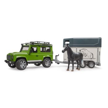   Land Rover Defender - lószállító vontatmánnyal - Bruder 2592