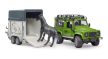 Land Rover Defender - lószállító vontatmánnyal - Bruder 2592