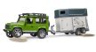 Land Rover Defender - lószállító vontatmánnyal - Bruder 2592